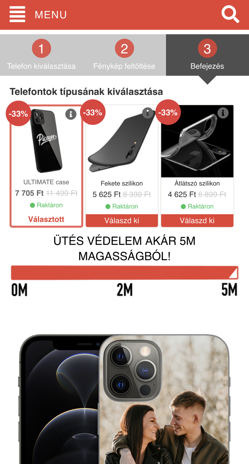 Válassza ki a tok típusát