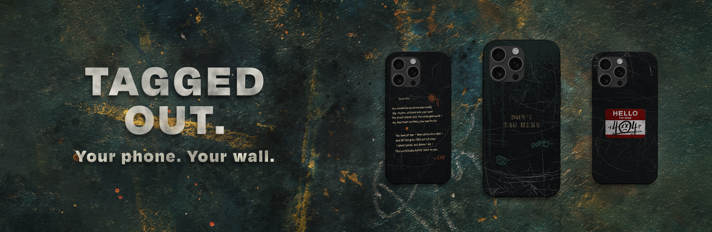 Fóliák és tokok a TAGGED OUT kollekcióból