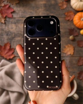 Picasee Fashion Case PowerShare pro Samsung Galaxy S24 Ultra S928B 5G - Vanilla Dots & Chocolate
