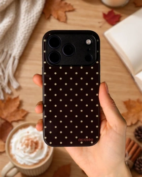 Picasee ULTIMATE CASE Apple iPhone 15 Plus - készülékre - Vanilla Dots & Chocolate