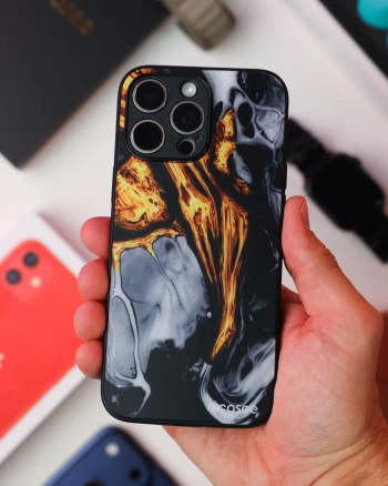 Picasee ULTIMATE CASE MagSafe Apple iPhone 12 - készülékre - Black Gold