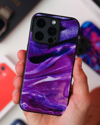 Picasee ULTIMATE CASE MagSafe Apple iPhone 12 - készülékre - Purple glitter