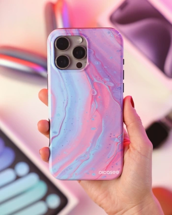 Picasee Fashion Case Apple iPhone X/XS - Pink liquid