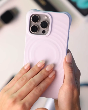 Picasee Shock-proof case s MagSafe proApple iPhone 12 - Személyre szabott gravírozás - Lila