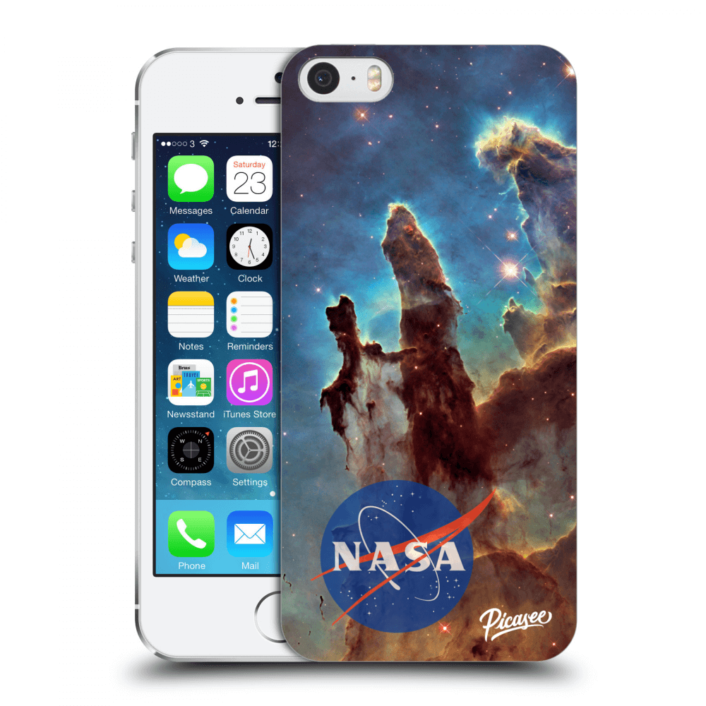 Picasee átlátszó szilikon tok az alábbi mobiltelefonokra Apple iPhone 5/5S/SE - Eagle Nebula