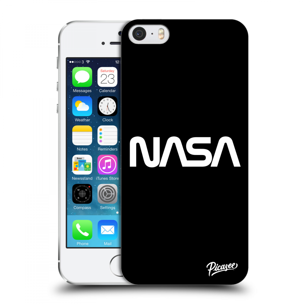 Picasee átlátszó szilikon tok az alábbi mobiltelefonokra Apple iPhone 5/5S/SE - NASA Basic