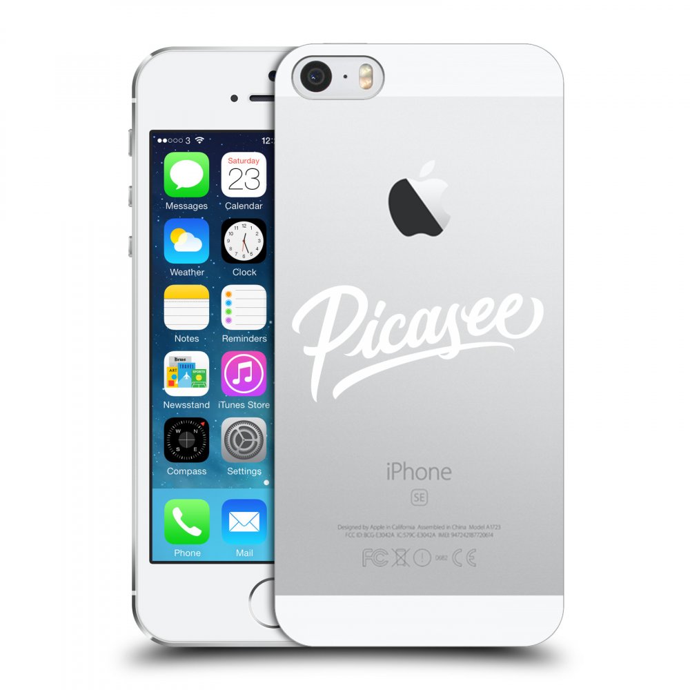Picasee átlátszó szilikon tok az alábbi mobiltelefonokra Apple iPhone 5/5S/SE - Picasee - White