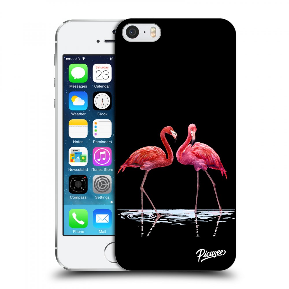 Picasee ULTIMATE CASE Apple iPhone 5/5S/SE - készülékre - Flamingos couple
