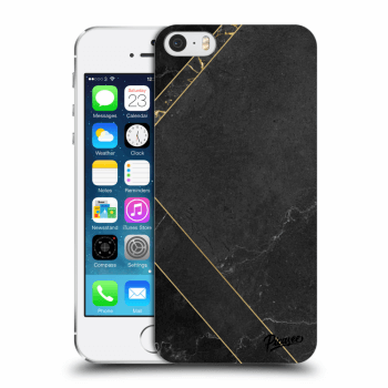 Szilikon tok erre a típusra Apple iPhone 5/5S/SE - Black tile