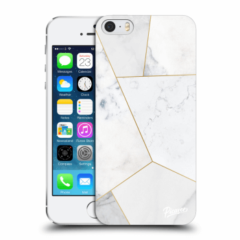 Szilikon tok erre a típusra Apple iPhone 5/5S/SE - White tile