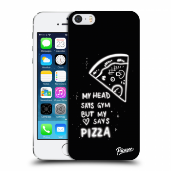 Picasee átlátszó szilikon tok az alábbi mobiltelefonokra Apple iPhone 5/5S/SE - Pizza