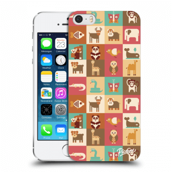Picasee műanyag átlátszó tok az alábbi mobiltelefonokra Apple iPhone 5/5S/SE - Animals