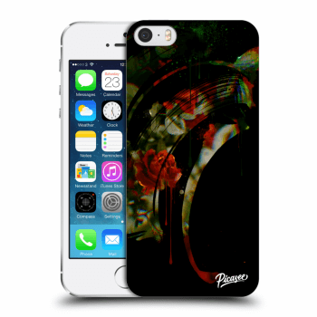 Picasee átlátszó szilikon tok az alábbi mobiltelefonokra Apple iPhone 5/5S/SE - Roses black