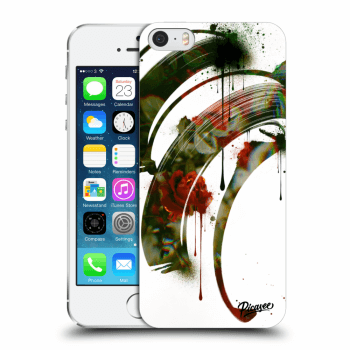 Picasee átlátszó szilikon tok az alábbi mobiltelefonokra Apple iPhone 5/5S/SE - Roses white