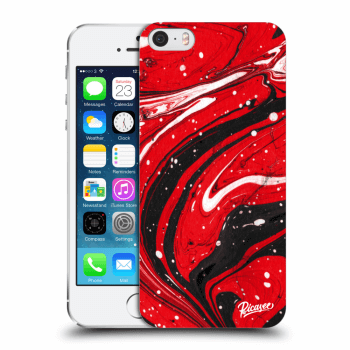 Szilikon tok erre a típusra Apple iPhone 5/5S/SE - Red black