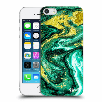 Szilikon tok erre a típusra Apple iPhone 5/5S/SE - Green Gold