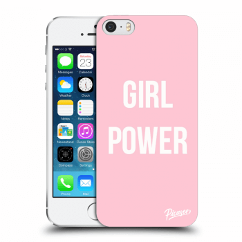Picasee átlátszó szilikon tok az alábbi mobiltelefonokra Apple iPhone 5/5S/SE - Girl power