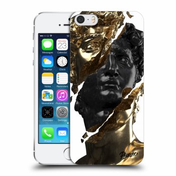 Szilikon tok erre a típusra Apple iPhone 5/5S/SE - Gold - Black
