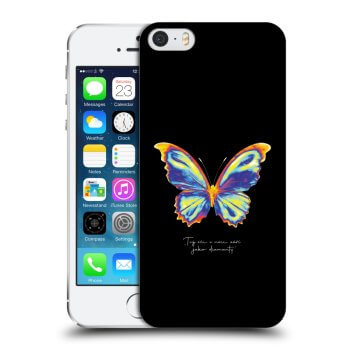 Picasee átlátszó szilikon tok az alábbi mobiltelefonokra Apple iPhone 5/5S/SE - Diamanty Black