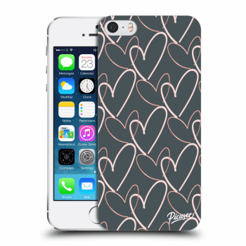 Picasee átlátszó szilikon tok az alábbi mobiltelefonokra Apple iPhone 5/5S/SE - Lots of love