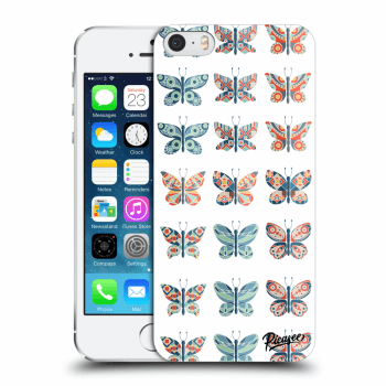 Picasee átlátszó szilikon tok az alábbi mobiltelefonokra Apple iPhone 5/5S/SE - Butterflies