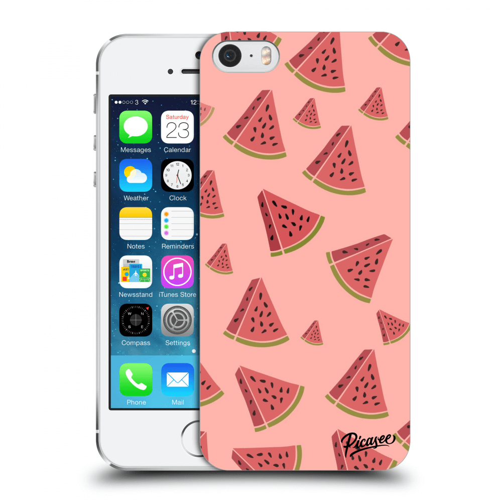 Picasee műanyag átlátszó tok az alábbi mobiltelefonokra Apple iPhone 5/5S/SE - Watermelon