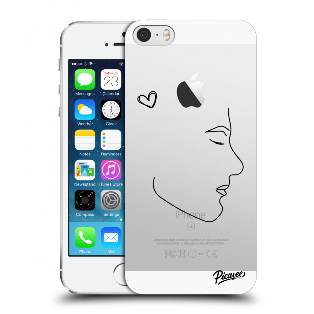 Picasee műanyag átlátszó tok az alábbi mobiltelefonokra Apple iPhone 5/5S/SE - Couple boy