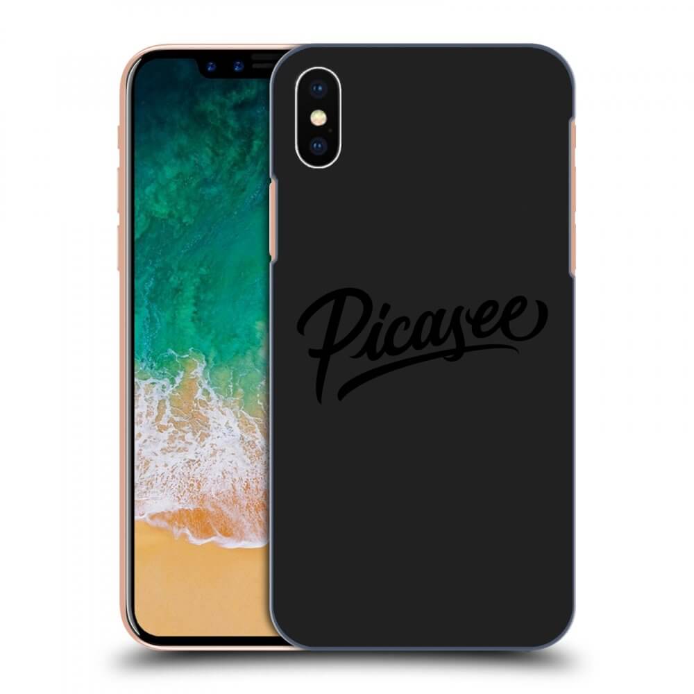 Picasee fekete szilikon tok az alábbi mobiltelefonokra Apple iPhone X/XS - Picasee - black