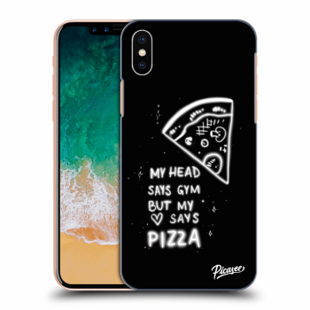 Picasee átlátszó szilikon tok az alábbi mobiltelefonokra Apple iPhone X/XS - Pizza