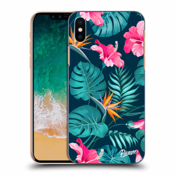 Szilikon tok erre a típusra Apple iPhone X/XS - Pink Monstera