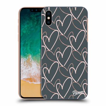 Szilikon tok erre a típusra Apple iPhone X/XS - Lots of love