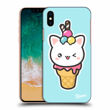 Picasee ULTIMATE CASE Apple iPhone X/XS - készülékre - Ice Cream Cat