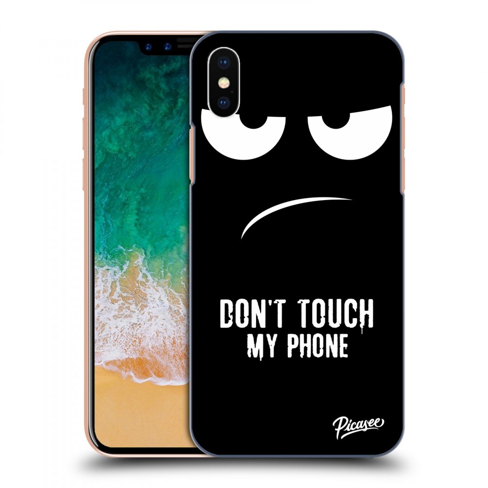 Picasee ULTIMATE CASE Apple iPhone X/XS - készülékre - Don't Touch My Phone