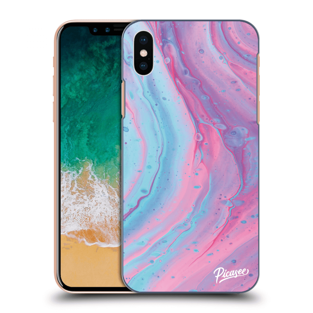 Picasee ULTIMATE CASE Apple iPhone X/XS - készülékre - Pink liquid