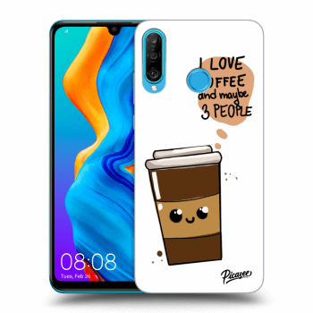 Szilikon tok erre a típusra Huawei P30 Lite - Cute coffee