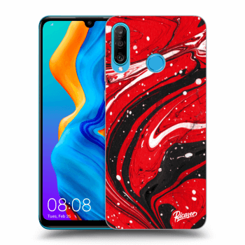 Szilikon tok erre a típusra Huawei P30 Lite - Red black