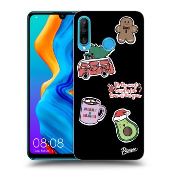 Szilikon tok erre a típusra Huawei P30 Lite - Christmas Stickers