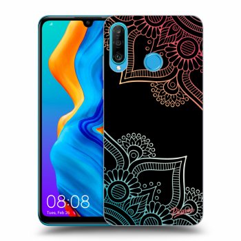 Szilikon tok erre a típusra Huawei P30 Lite - Flowers pattern