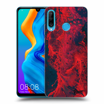 Szilikon tok erre a típusra Huawei P30 Lite - Organic red