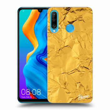 Szilikon tok erre a típusra Huawei P30 Lite - Gold