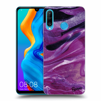 Szilikon tok erre a típusra Huawei P30 Lite - Purple glitter