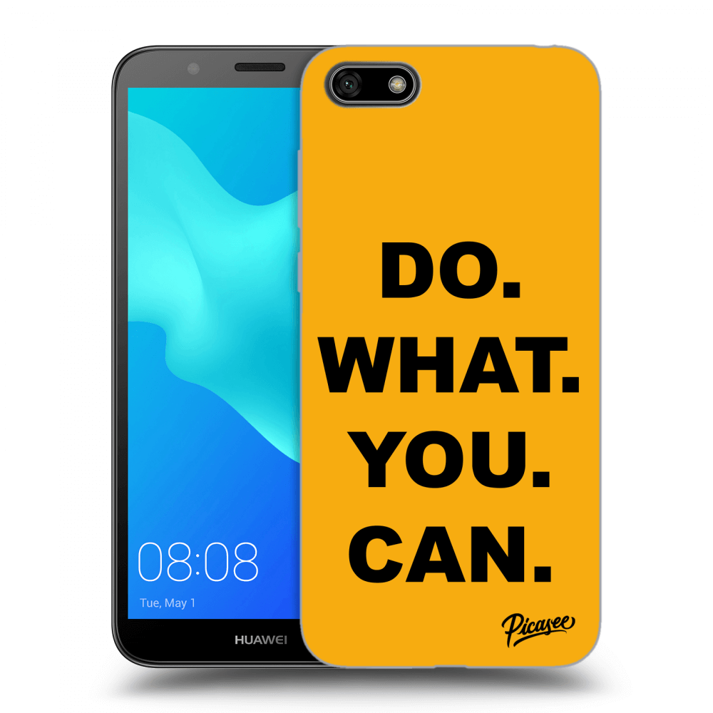 Picasee fekete szilikon tok az alábbi mobiltelefonokra Huawei Y5 2018 - Do What You Can