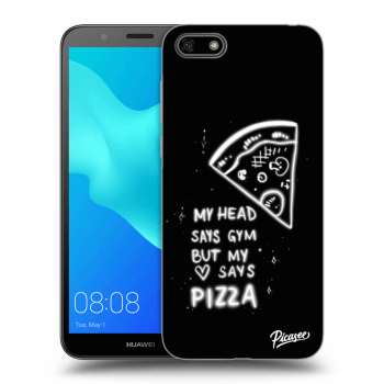 Picasee fekete szilikon tok az alábbi mobiltelefonokra Huawei Y5 2018 - Pizza