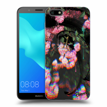 Picasee fekete szilikon tok az alábbi mobiltelefonokra Huawei Y5 2018 - Rosebush black
