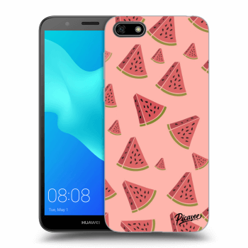 Picasee fekete szilikon tok az alábbi mobiltelefonokra Huawei Y5 2018 - Watermelon