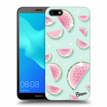 Picasee fekete szilikon tok az alábbi mobiltelefonokra Huawei Y5 2018 - Watermelon 2