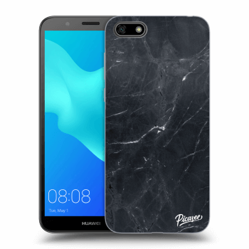 Picasee fekete szilikon tok az alábbi mobiltelefonokra Huawei Y5 2018 - Black marble