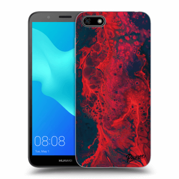 Picasee fekete szilikon tok az alábbi mobiltelefonokra Huawei Y5 2018 - Organic red