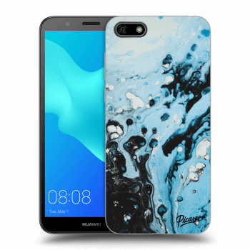 Picasee fekete szilikon tok az alábbi mobiltelefonokra Huawei Y5 2018 - Organic blue