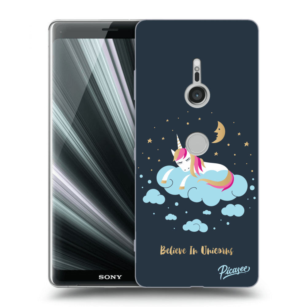 Picasee átlátszó szilikon tok az alábbi mobiltelefonokra Sony Xperia XZ3 - Believe In Unicorns